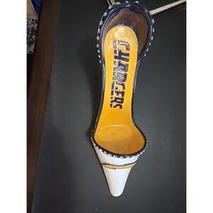 LA Chargers NFL Wine Bottle Holder Jeweled High Heel